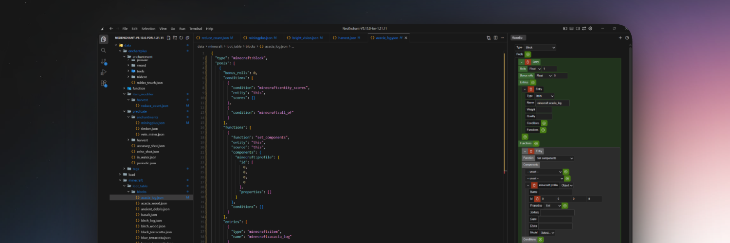 Completions in an NBT tag